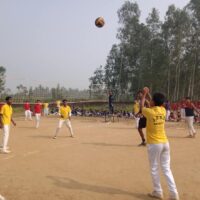 Volleyball Inter house competition won by Yellow House